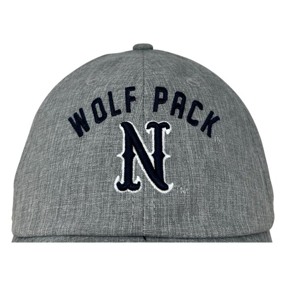 Captivating Wolf Pack N Nevada Adjustable Strapback Hat Gray Blue Embroidered - Picture 4 of 13
